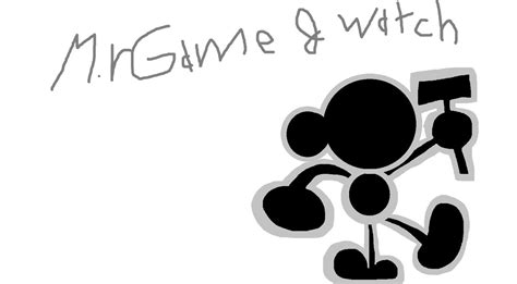 Mr Game And Watch By Halalmeat5006 On Deviantart