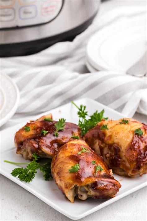 Maybe you would like to learn more about one of these? Instant Pot BBQ Chicken Thighs - PinkWhen