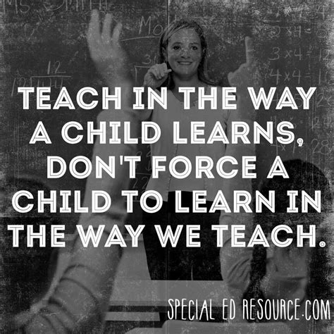Teach In The Way A Child Learns Special Education Resource