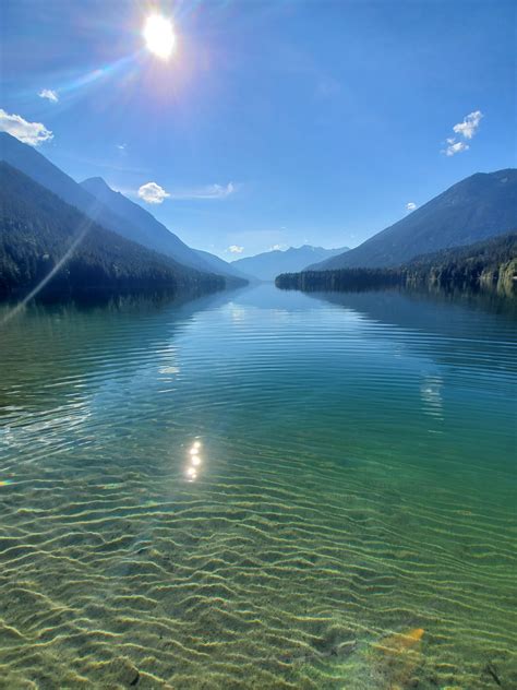 Almost Tropical Looking Water Oc Birkenhead Lake Provincial Park Bc