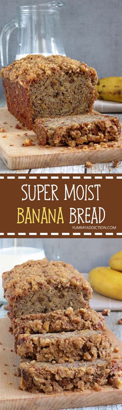 The beauty of this banana bread recipe is you don't need a fancy mixer! Moist Banana Bread - w/ Crunchy Streusel Topping