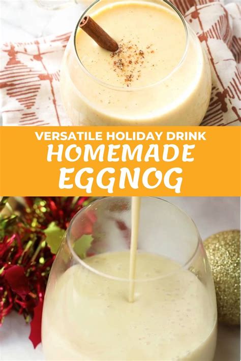 Homemade Eggnog Video In 2020 Homemade Eggnog Eggnog Recipe