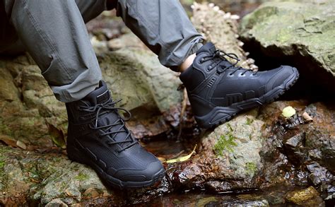 Free Soldier Mens Waterproof Hiking Boots 6 Inches Lightweight Work