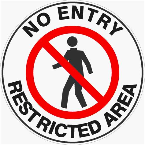 no entry restricted area floor marker buy now discount safety signs australia