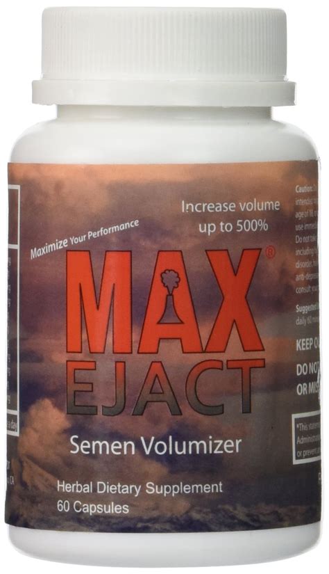 Max Ejact Semen Volumizer Increase Your Semen Volume Up To 500