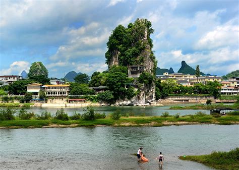 Fubo Hill By The Famous Li River Guilin China Guilin Guilin China
