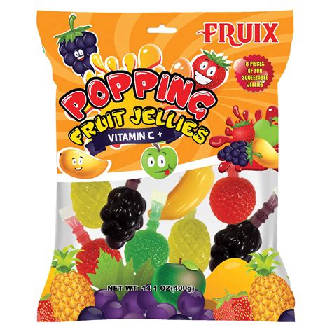 Fruix Popping Fruit Jellies With Vitamin C Shop Candy At H E B