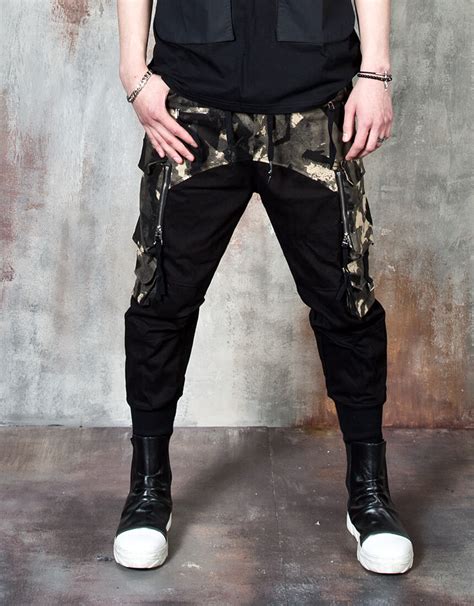 Bottoms Camouflage Contrast Banded Cargo Pants 444 For
