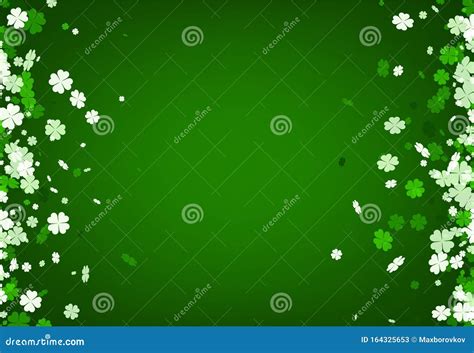 Green St Patrick`s Day Background Stock Vector Illustration Of