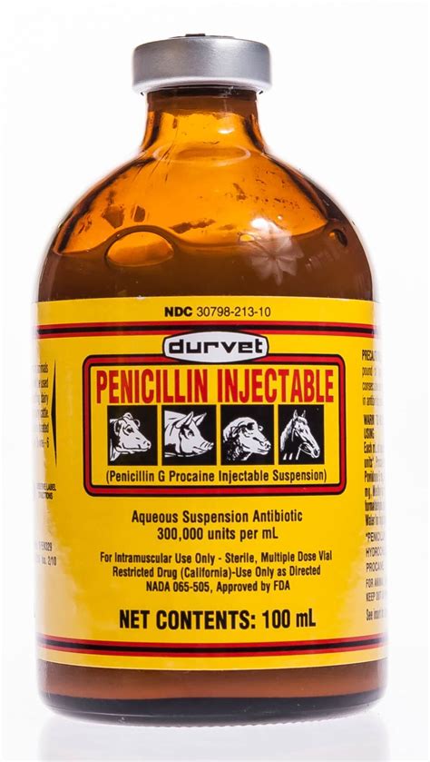 Penicillin Inj Pen G Procaine Santa Cruz Animal Health