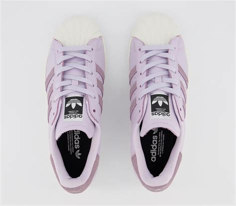 Adidas Superstar Trainers Purple Tint Legacy Purple Off White Womens