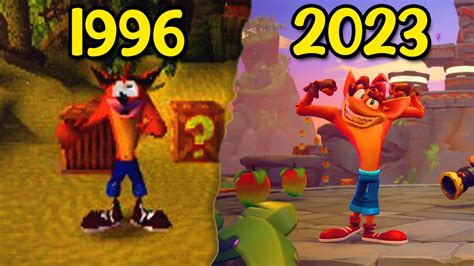 Evolution Of Crash Bandicoot 1996 2023 Youtube