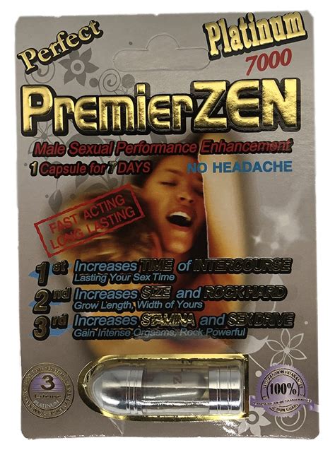 Premierzen Perfect Platinum 7000 Male Sexual Enhancement Pill Rhino Platinum 7