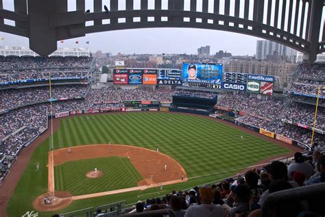 Filethe View From The Grandstand Level At New Yankee Stadium