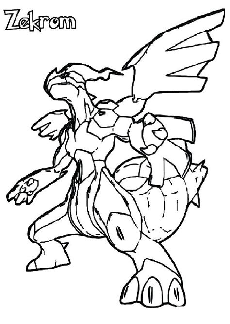 Reshiram Coloring Page at GetDrawings  Free download