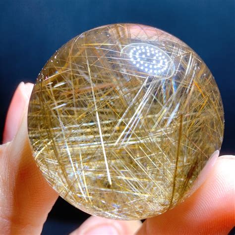 Gold Rutilated Crystal Quartz Spherecrystal Etsy