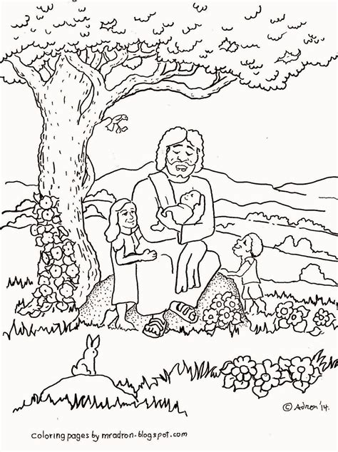 Jesus Blesses The Children Coloring Page To See More Like It Visit My