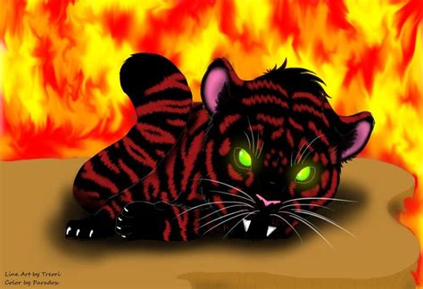 Demon Tiger By Ooparadoxoo On Deviantart