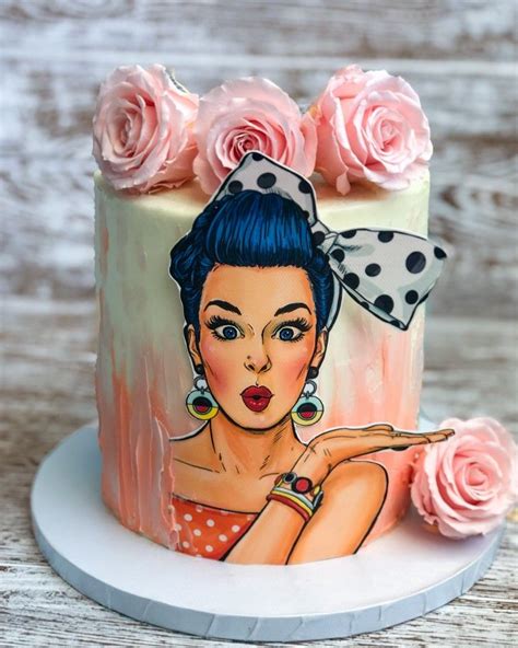 Pin Up Cake Barbie Doll Birthday Cake Doll Birthday Cake Birthday Cake Topper Printable