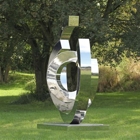 Mirror Polished Large Stainless Steel Garden Sculpture Buy Garden