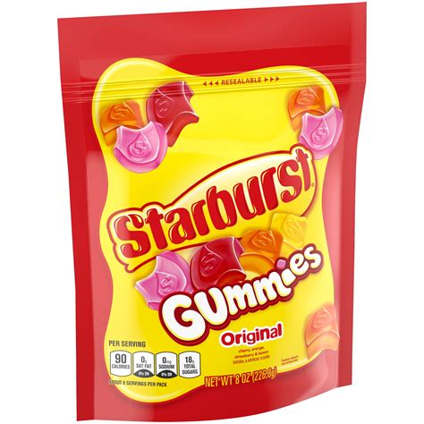 Starburst Gummies Originals Gummy Candy Bag 8 Oz