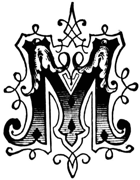 Image Detail For Ornamental Letter Clipart Etc Monogramas Letras