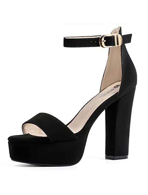 Buy Idifu Womens Platform Chunky High Heel Sexy Sandals Ankle Strap