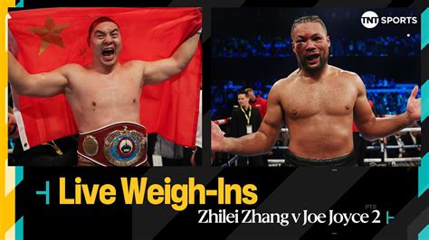 Live Zhilei Zhang V Joe Joyce Weigh Ins Final Face Off In London Hot Sex Picture