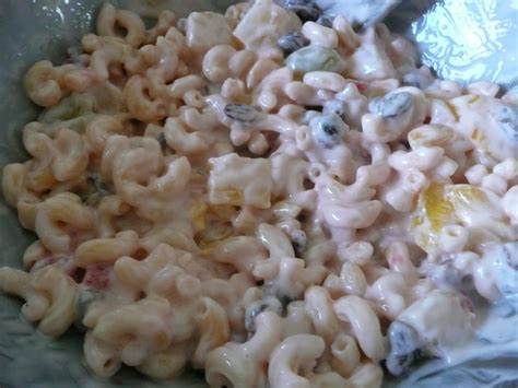 Macaroni salad is a type of pasta salad, served cold made with cooked elbow macaroni and usually prepared with mayonnaise. MY FOOD TRIPS BLOG: SWEET MACARONI SALAD RECIPE: Pinoy Style