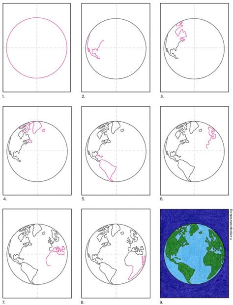 How To Draw Earth For Kids Step By Step What Do You Need To Draw A