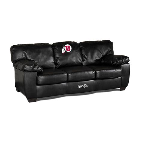 Get the best deals on leather sofas. UNIVERSITY OF UTAH BLACK LEATHER CLASSIC SOFA | Leather ...