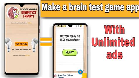 Brain Test App Making Tutorial In Sketchware App With Unity