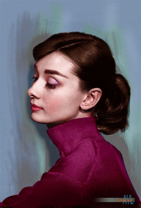 audrey hepburn colorized by alex lim from a 1956 photo by yousuf karsh audrey hepburn
