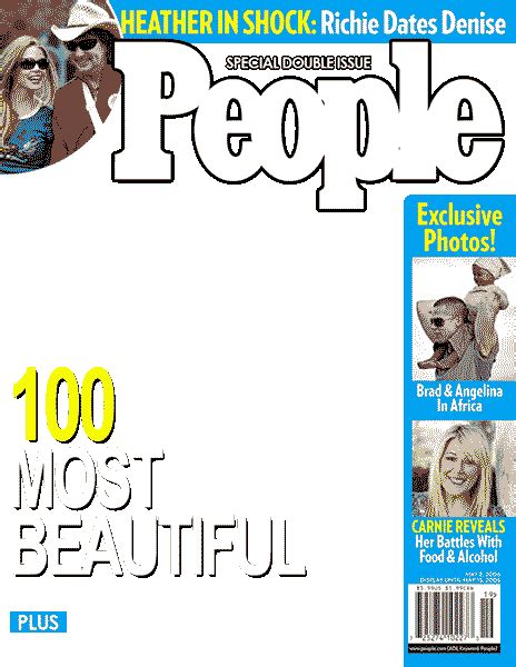 Gallery For > People Magazine Cover Templates | People magazine covers, Magazine cover template ...