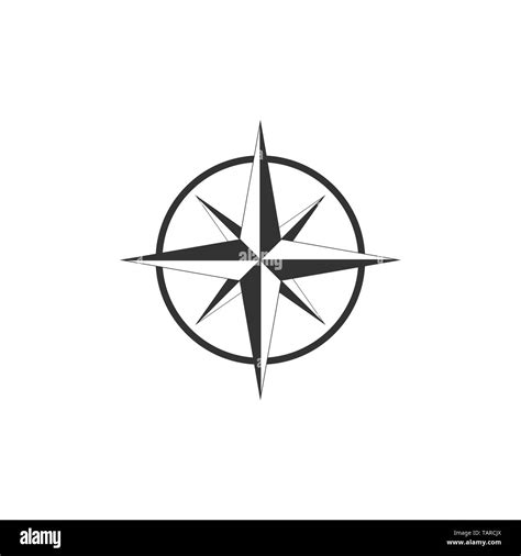 Compass Compass Rose Navigation Icon Stock Vector Image And Art Alamy