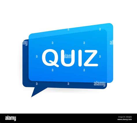 Quiz Logo With Clock Concept Of Questionnaire Show Sing Quiz Button