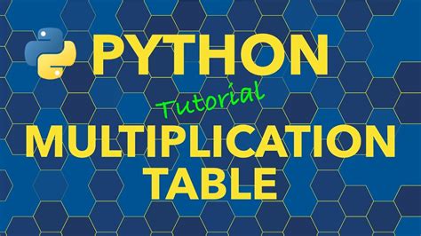 Python Create Multiplication Table PrintableMultiplication Com