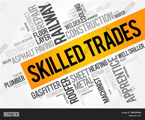 Skilled Trades Word Image And Photo Free Trial Bigstock