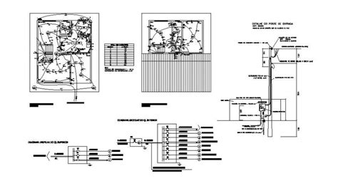 Electrical Installation Details With Riser Diagram Cad Drawing Details
