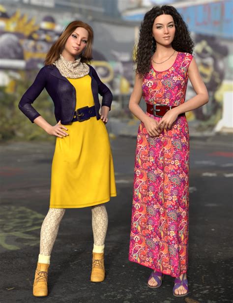 Dforce All Seasons Outfit Texture Add On ⋆ Freebies Daz 3d