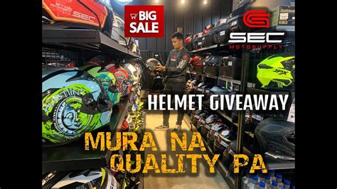 Sec Motosupply M H Caloocan Big Sale Baka Nandito Hanap Mo Sec Helmet Giveaway Youtube