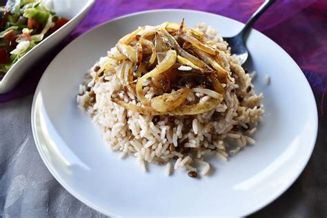 Lentils And Rice Mujaddara Injis Kitchen