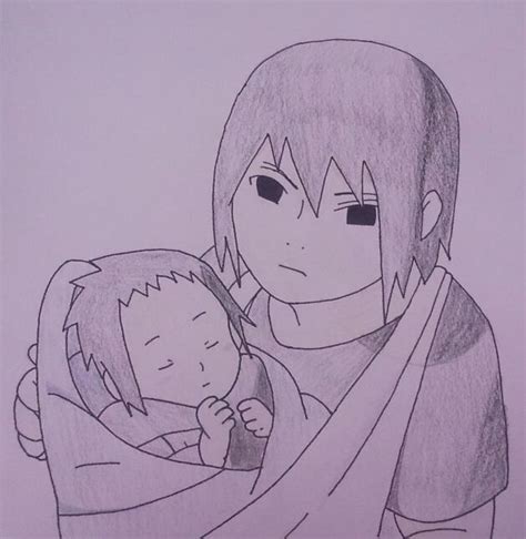 Young Itachi Holding Baby Sasuke By Britney151 On Deviantart