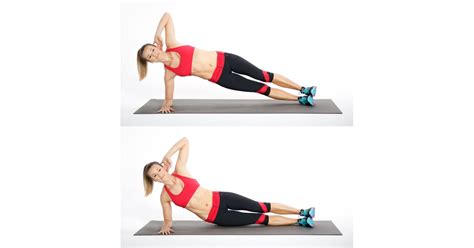 Side Plank With Hip Dip Low Impact Cardio Workout Popsugar Fitness