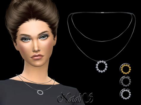The Sims Resource Nataliscrystal Hoop Pendant • Sims 4 Downloads