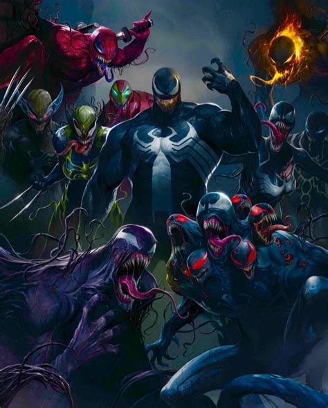 Venom And The Symbiotes Marvel Superheroes Marvel Marvel Comics Art