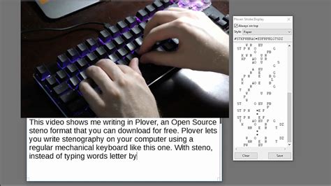 Typing In Plover A Free Stenotype Program You Can Use With Your