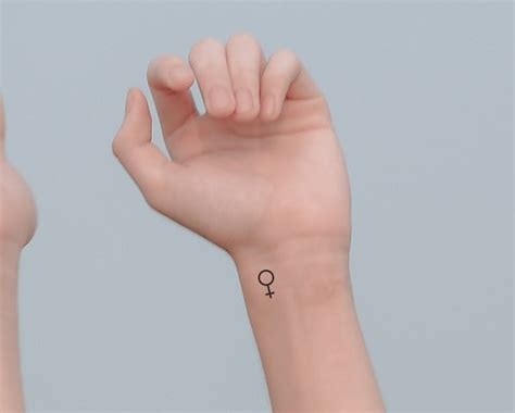Feminist Symbol Temporary Tattoo Girl Power Tattoo Tiny Etsy