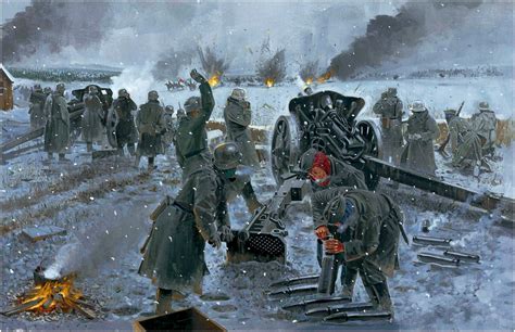 Soviet 44th Cavalry Division Attacks The German 107th Artillery