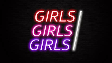Girls Girls Girls Neon Bar Sign Liberty Games